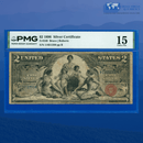Fr.248 1896 $2 Two Dollars Silver Certificate "EDUCATIONAL NOTE", PMG 15