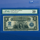 Fr.251 1899 $2 Two Dollars Silver Certificate "MINI PORTHOLE", PMG 20 Comment