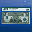 Fr.252 1899 $2 Two Dollars Silver Certificate "MINI PORTHOLE", PMG 40 EPQ