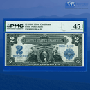 Fr.255 1899 $2 Two Dollars Silver Certificate "MINI PORTHOLE", PMG 45 EPQ