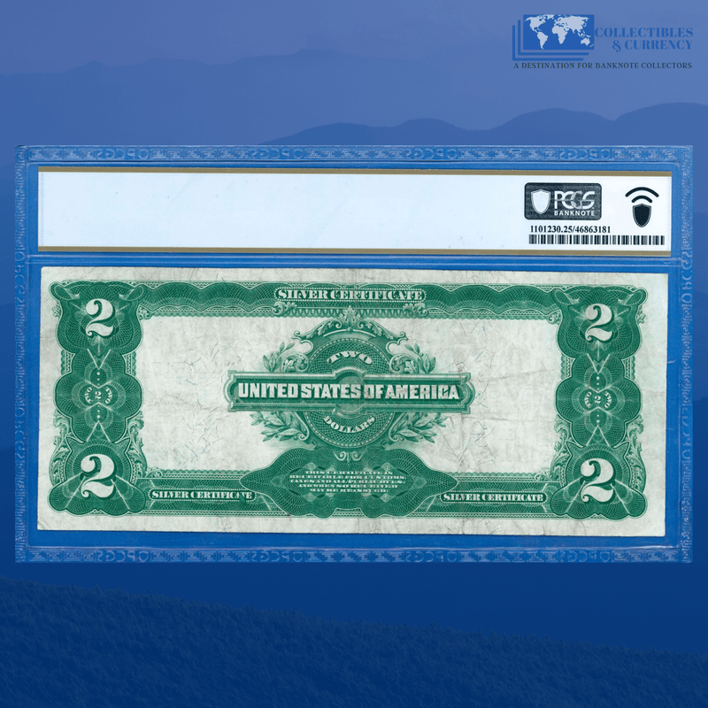 Fr.256 1899 $2 Two Dollars Silver Certificate "MINI PORTHOLE", PCGS 25