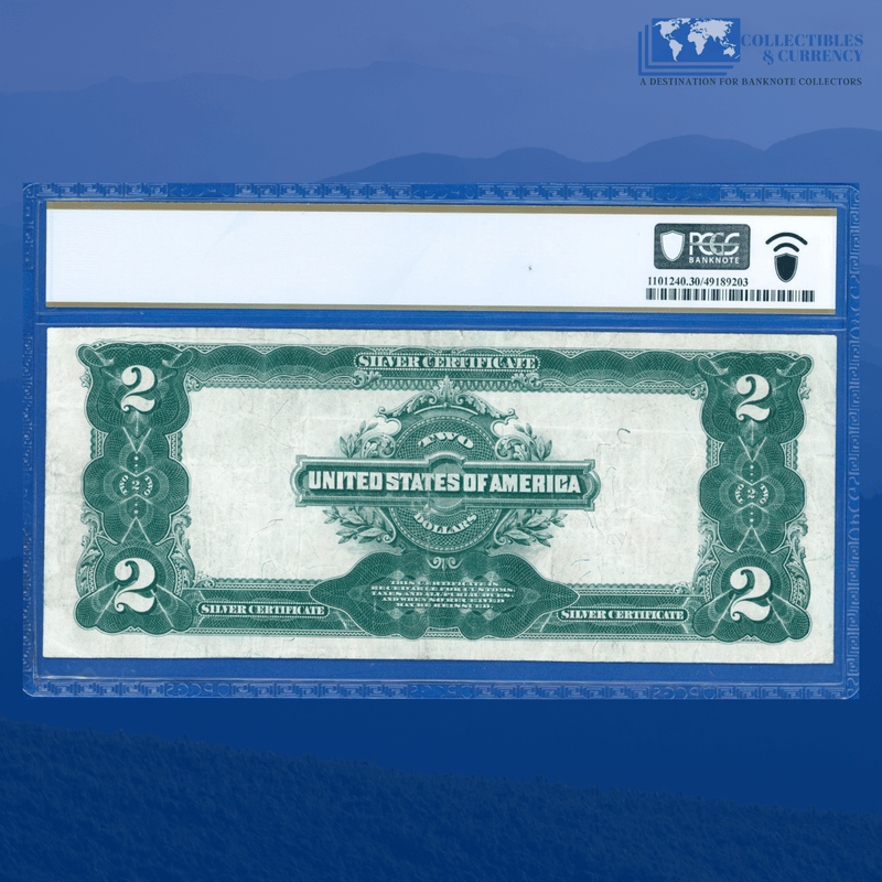 Fr.258 1899 $2 Two Dollars Silver Certificate "MINI PORTHOLE", PCGS 30