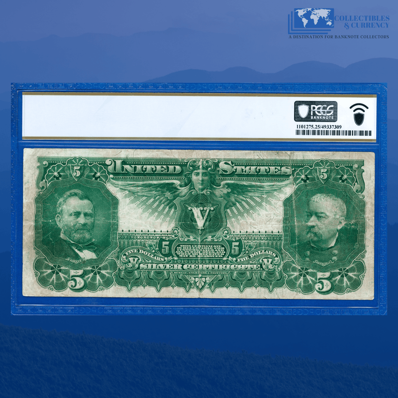 Fr.268 1896 $5 Five Dollars Silver Certificate "EDUCATIONAL NOTE", PCGS 25