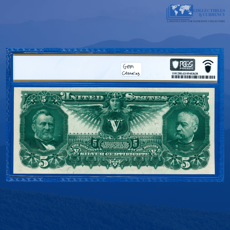 Fr.269 1896 $5 Five Dollars Silver Certificate "EDUCATIONAL NOTE", PCGS 63