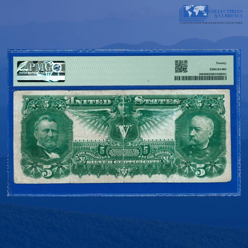 Fr.269 1896 $5 Five Dollars Silver Certificate "EDUCATIONAL NOTE", PMG 20