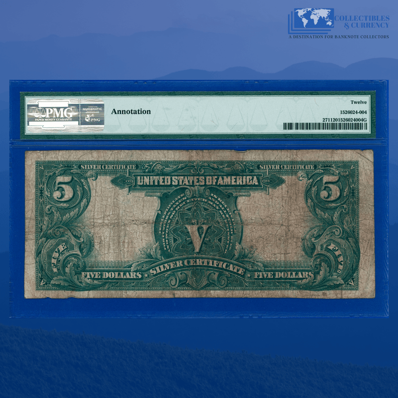 Fr.271 1899 $5 Five Dollars Silver Certificate "CHIEF NOTE", PMG 12 Comment