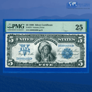 Fr.273 1899 $5 Five Dollars Silver Certificate "CHIEF NOTE", PMG 25 Comment