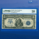 Fr.274 1899 $5 Five Dollars Silver Certificate "CHIEF NOTE", PMG 20 Comment