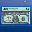 Fr.274 1899 $5 Five Dollars Silver Certificate "CHIEF NOTE", PMG 25 Comment