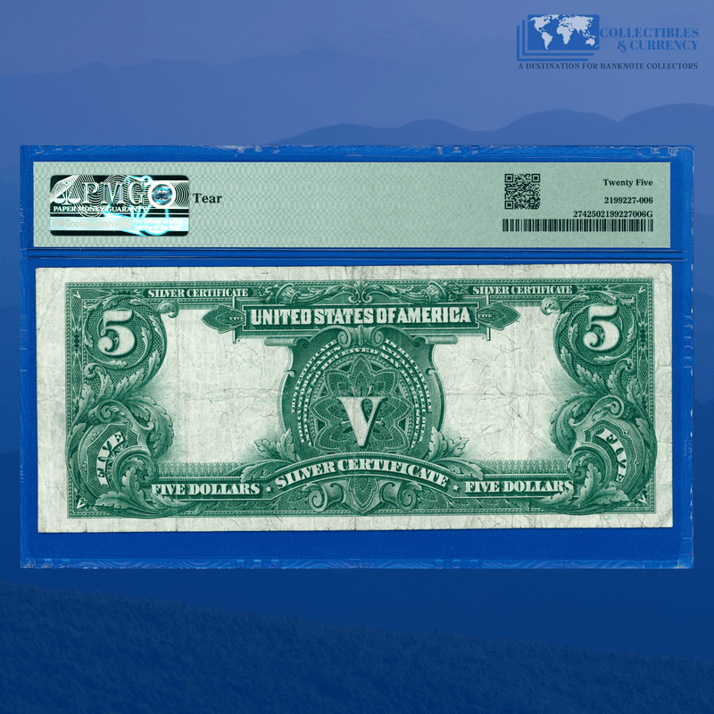 Fr.274 1899 $5 Five Dollars Silver Certificate "CHIEF NOTE", PMG 25 Comment