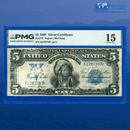 Fr.275 1899 $5 Five Dollars Silver Certificate "CHIEF NOTE", PMG 15