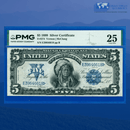 Fr.275 1899 $5 Five Dollars Silver Certificate "CHIEF NOTE", PMG 25