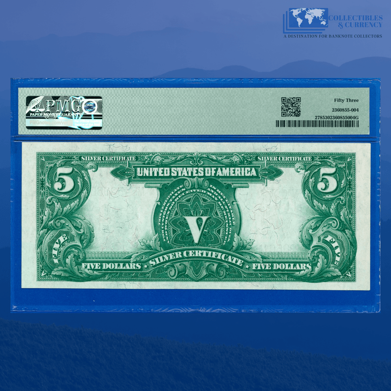 Fr.278 1899 $5 Five Dollars Silver Certificate "CHIEF NOTE", PMG 53