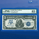 Fr.279 1899 $5 Five Dollars Silver Certificate "CHIEF NOTE", PMG 63 EPQ