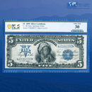 Fr.281 1899 $5 Five Dollars Silver Certificate "CHIEF NOTE", PCGS 30