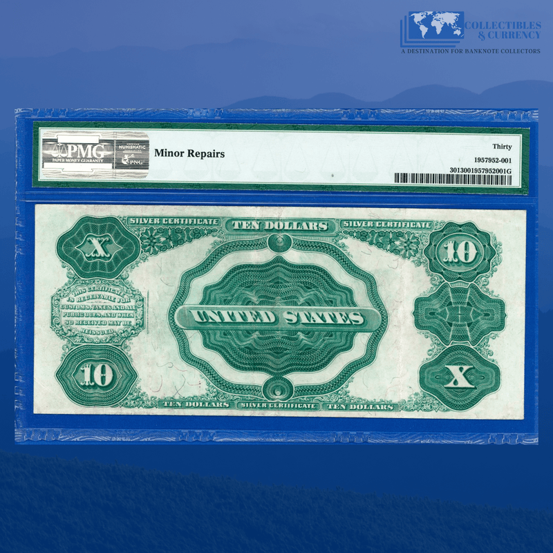 Fr.301 1891 $10 Ten Dollars Silver Certificate "TOMBSTONE", PMG 30 Comment