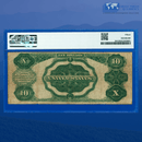 Fr.304 1908 $10 Ten Dollars Silver Certificate "TOMBSTONE", PMG 15
