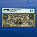 Fr.304 1908 $10 Ten Dollars Silver Certificate "TOMBSTONE", PMG 15