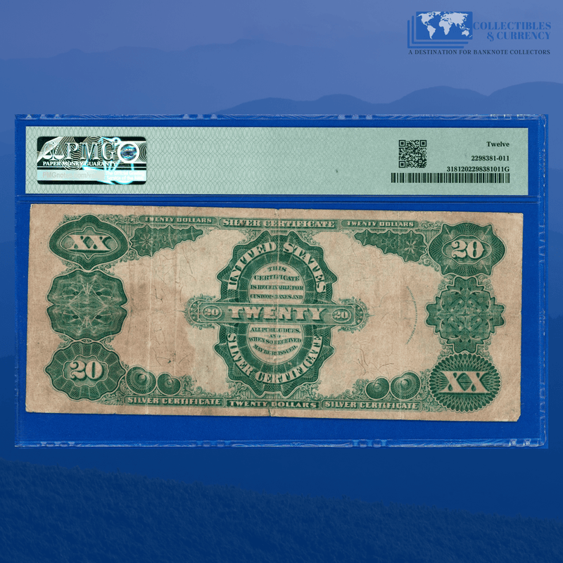 Fr.318 1891 $20 Twenty Dollars Silver Certificate "MANNING", PMG 12