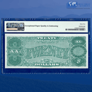 Fr.374 1890 $20 Twenty Dollars Treasury Note "ORNATE BACK", PMG 65 EPQ & Embossing