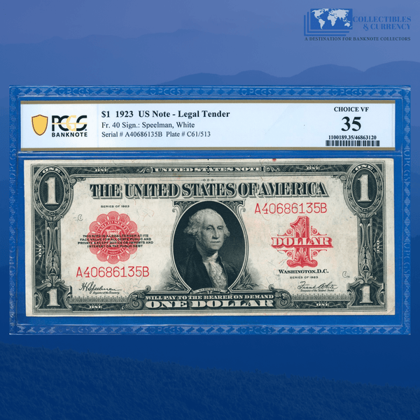 Fr.40 1923 $1 One Dollar Bill 