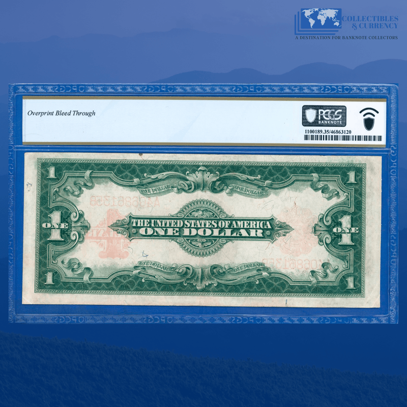 Fr.40 1923 $1 One Dollar Bill "HORSEBLANKET" Legal Tender Notes, PCGS 35 Comment