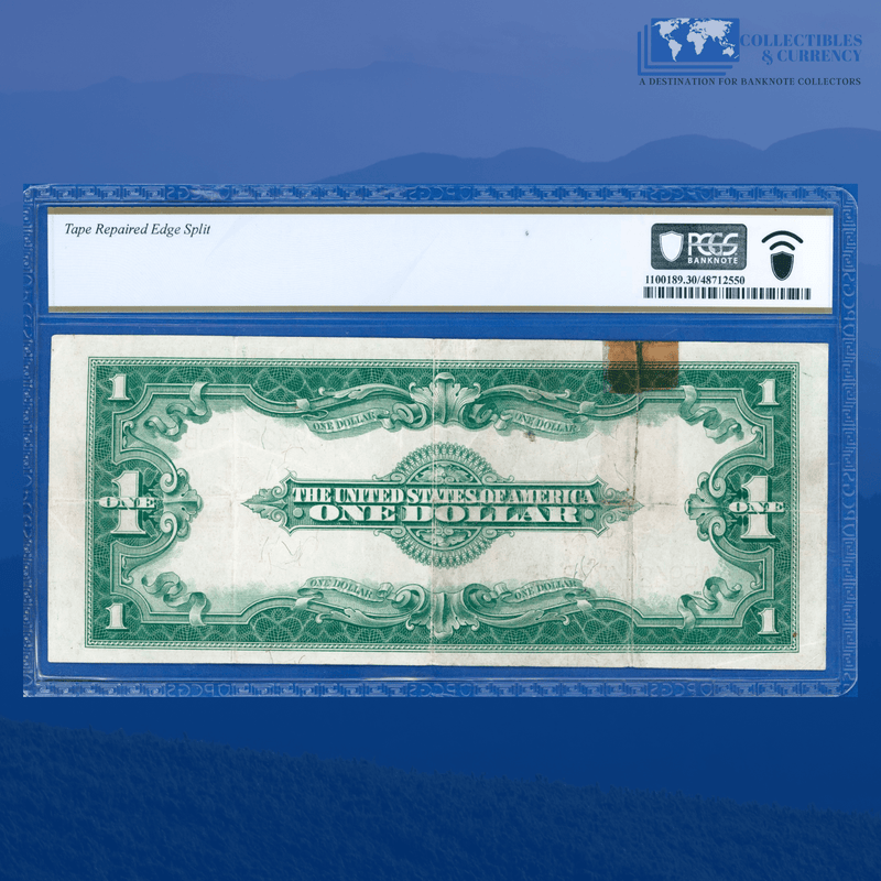 Fr.40 1923 $1 One Dollar "HORSEBLANKET" Legal Tender Note, PCGS 30 Comment