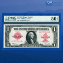 Fr.40 1923 $1 One Dollar "HORSEBLANKET" Legal Tender Note, PMG 50 EPQ