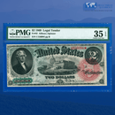 Fr.42 1869 $2 Two Dollars "RAINBOW" Legal Tender Note, PMG 35 EPQ