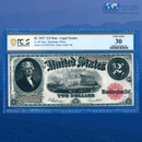 Fr.60 1917 $2 Two Dollars Bill "BRACELET REVERSE" Legal Tender Note, PCGS 30