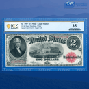Fr.60 1917 $2 Two Dollars Bill "BRACELET REVERSE" Legal Tender Note, PCGS 35 Comment