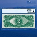 Fr.60 1917 $2 Two Dollars Bill "BRACELET REVERSE" Legal Tender Note, PCGS 40