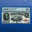 Fr.60 1917 $2 Two Dollars "BRACELET REVERSE" Legal Tender Note, PMG 25