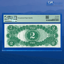 Fr.60 1917 $2 Two Dollars "BRACELET REVERSE" Legal Tender Note, PMG 58 EPQ