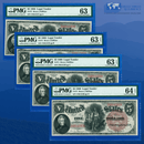 Fr.71 1880 $5 Five Dollars "WOODCHOPPER" Legal Tender Note, Cut Sheet