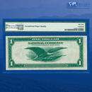Fr.719 1918 $1 One Dollar FRBN Cleveland "GREEN EAGLE", PMG 53 EPQ