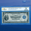 Fr.720 1918 $1 One Dollar FRBN Cleveland "GREEN EAGLE", PCGS 30