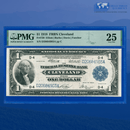 Fr.720 1918 $1 One Dollar FRBN Cleveland "GREEN EAGLE", PMG 25