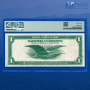 Fr.720 1918 $1 One Dollar FRBN Cleveland "GREEN EAGLE", PMG 25