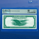Fr.727 1918 $1 One Dollar FRBN Chicago "GREEN EAGLE", PMG 58 EPQ