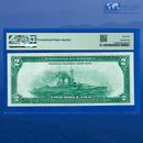 Fr.747 1918 $2 Two Dollars FRBN Boston "BATTLESHIP", Two Digits, PMG 66 EPQ