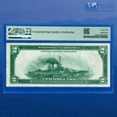 Fr.750 1918 $2 Two Dollars FRBN New York "BATTLESHIP", PMG 35 EPQ
