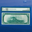 Fr.752 1918 $2 Two Dollars FRBN New York "BATTLESHIP", PMG 35 EPQ