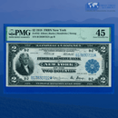 Fr.752 1918 $2 Two Dollars FRBN New York "BATTLESHIP", PMG 45