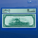 Fr.752 1918 $2 Two Dollars FRBN New York "BATTLESHIP", PMG 45