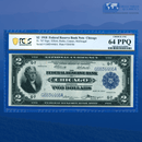 Fr.767 1918 $2 Two Dollars FRBN Chicago "BATTLESHIP", PCGS 64 PPQ