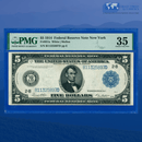 Fr.851a 1914 $5 Five Dollars FRN New York, PMG 35 Comment