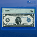 Fr.866 1914 $5 Five Dollars FRN Dallas, PMG 55