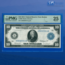 Fr.906 1914 $10 Ten Dollars FRN Boston, PMG 25