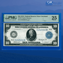 Fr.918 1914 $10 Ten Dollars FRN Cleveland, PMG 25